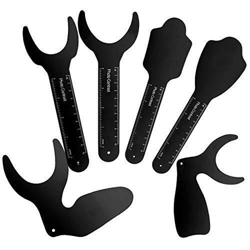 JUEGO DE 6 CONTRASTADORES PARA FOTO COLOR NEGRO MILIMETRADOS METALICOS