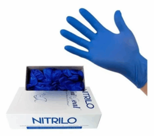 GUANTE DE NITRILO CHICO CAJA CON 100 PZAS.