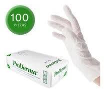 GUANTES DE LATEX PRODERMA G CAJA CON 100 PZAS.