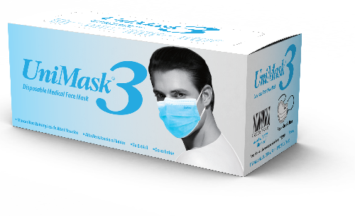 CUBREBOCAS UNIMASK MASCARILLA CON 50 PZAS.