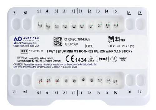 BRACKETS MINI ROTH .022 JGO
