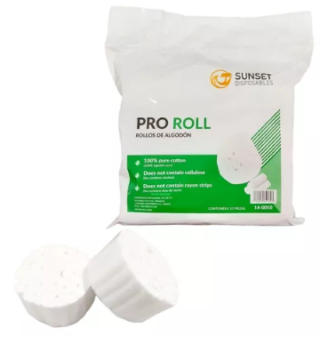 SS ROLLO DE ALGODON (BOLSA C/600 PZAS)(15 BANDAS)