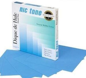 DIQUE NICTONE 6X6 GRUESO AZUL C/36 HOJAS