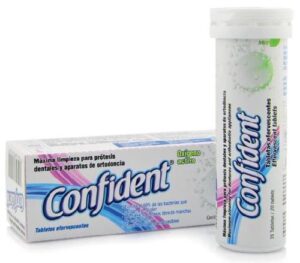 TABLETA DE LIMPIEZA EFERVESCENTE CONFIDENT 20 PZAS
