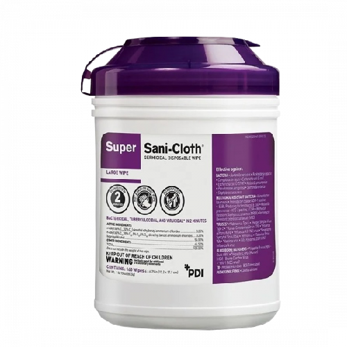 SANI-CLOTH MORADO SUPER BOTE C/160 TOALLITAS SANICLOTH