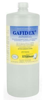 GAFIDEX 1 LITRO, GLUTARALDEHIDO AL 2% CON ACTIVADOR EN POLVO