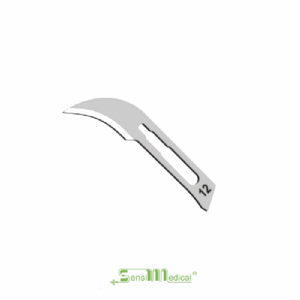 HOJA BISTURI #12 SENSIMEDICAL CAJA CON 100 PZAS.