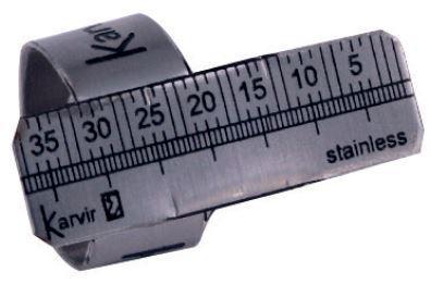 REGLA ANILLO METAL MILIMETRICO KARVIR