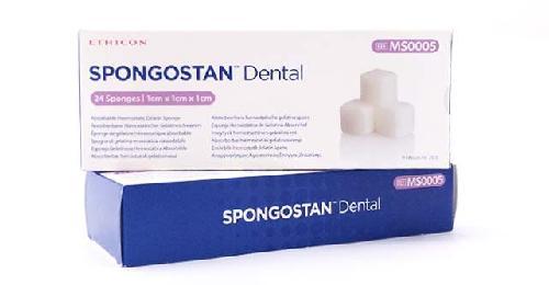 ESPONJA HEMOSTATICA DE 1X1X1 cm.,  MODELO MS0005, SPONGOSTAN CAJA CON 24 PZAS., MARCA ETHICON (JOHNSON & JOHNSON)