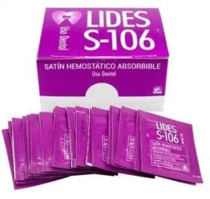 SATIN HEMOSTATICO S-106 C/20 SOBRES MARCA LIDES
