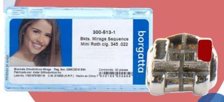 JUEGO DE BKTS MIRAGE SEQUENCE MINI ROTH .022 CON GANCHO EN 3,4 Y 5