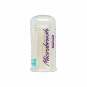 APLICADORES MICROBRUSH SUPER FINO C/100 COLOR BLANCO
