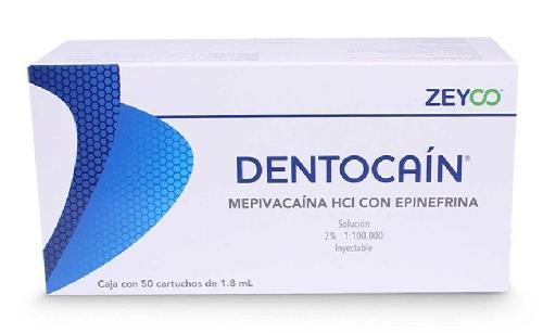 DENTOCAIN CON EPINEFRINA 2% ANESTECIA C/50 CARTUCHOS PLASTICO