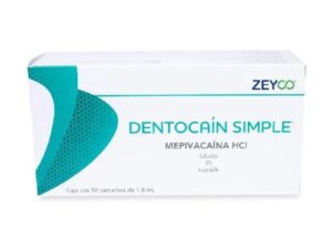 DENTOCAIN SIMPLE 3% C/50 CARTUCHO PLASTICO ZEYCO