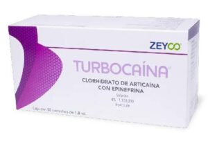 TURBOCAINA ARTICAINA 4% C/EPINEFRINA BLISTER PLASTICO CAJA