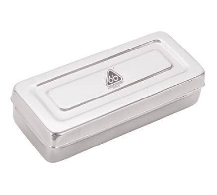 CAJA METALICA P/ESTERILIZAR 20X10X4 MEDIANA 6B