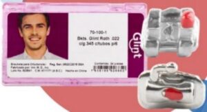 JUEGO DE BRACKETS GLINT ROTH .022 C/G 345 C/TUBOS P/6