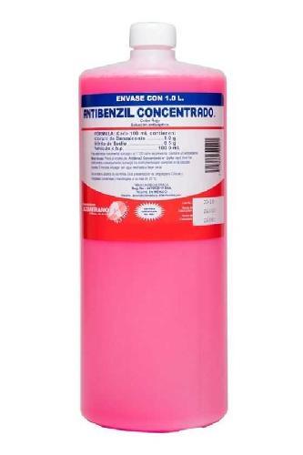 ANTIBENZIL CONCENTRADO ROJO 1 LITRO (CLORURO DE BENZALCONIO 1%)