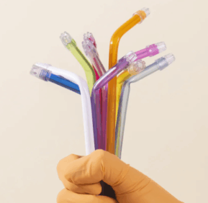 EYECTOR BORGATTA PUNTA TRANSPARENTE, PAQUETE CON 100 PZAS. (COLORES SUJETOS A DISPONIBILIDAD)