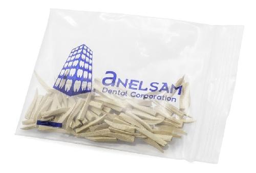 CUÑAS DE MADERA MARCA ANELSAM. BOLSA CON 100 CUÑAS