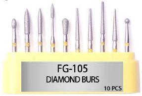 KIT DE FRESAS ACABADO DE RESINAS FG105