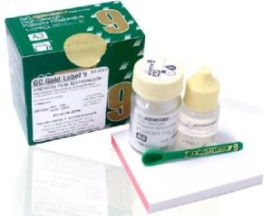 ***IONOMERO RESTAURATIVO ATRAUMATICO GOLD LABEL FUJI 9 15g Y 10.5 ml A3