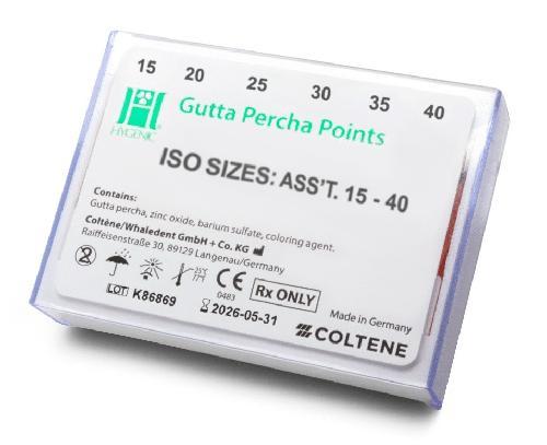 PUNTA DE GUTTAPERCHA 15-40 C/100 MARCA HYGIENIC