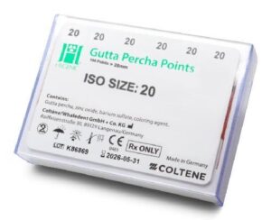 PUNTA DE GUTTA-PERCHA # 20 C/100 MARCA HYGIENIC