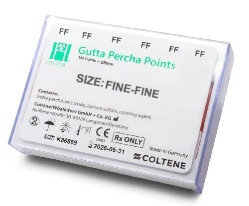 PUNTA DE GUTTAPERCHA FF C/100 MARCA HYGIENIC