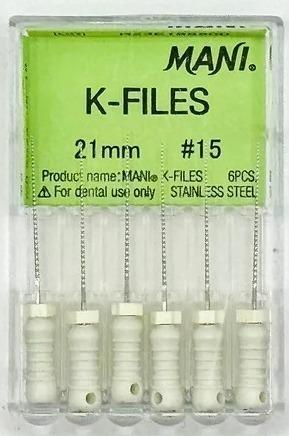 LIMA K #15 DE 21MM MARCA MANI, C/6