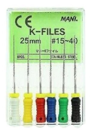 LIMA K 15-40 1a  SERIE DE 25MM MARCA MANI, CON 6